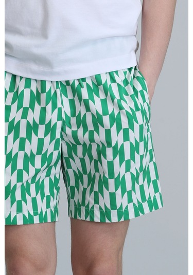 Lufian Nova Erkek Deniz Şortu Yeşil Yeşil 111220094100600 Yeşil