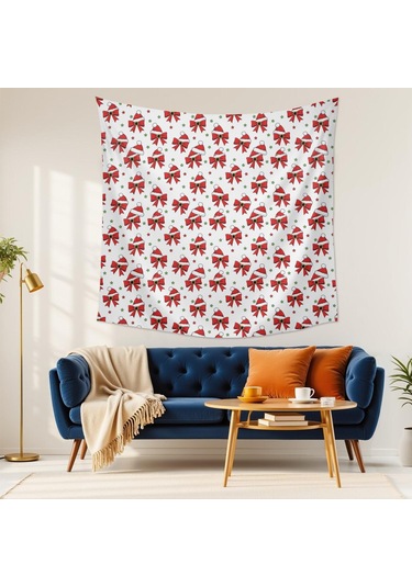 Noel Desenli 59x59 İnç Kare Duvar Halısı, Oturma Odası, Yatak Odası Ve Genç Odası İçin-a118