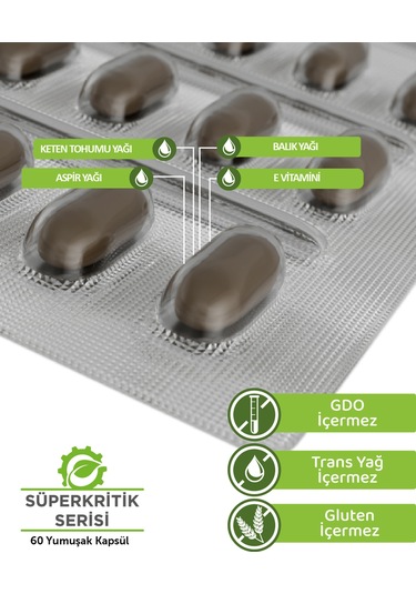 Keten Tohumu Yağı Yumuşak Kapsül - 60 Kapsül