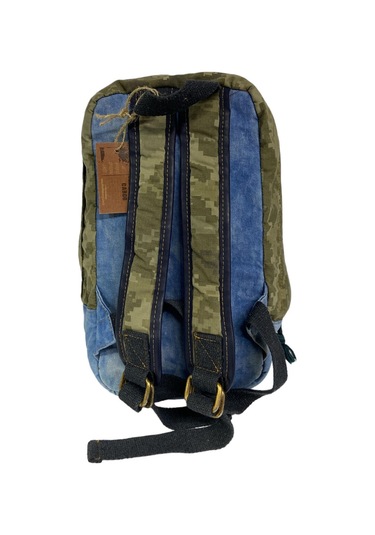 Kaliteli Mini Vintage Salaş Disayn Günlük Sırt Gezi Çantası 19 Cm X 34 Cm Açık Haki