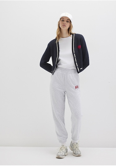 Mavi - Mavi Logo Baskılı Gri Eşofman Altı 1010757-85438 Gri