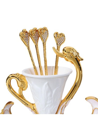 Homyl Kuğu Tabanı Tutucu Tatlı Kaşığı Organizatör Kahve