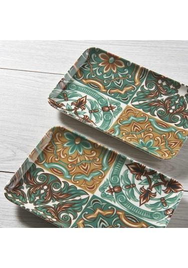 Güral Atina 18 Parça 6 Kişilik Bone Kahvaltı Takımı - 21882 Çok Renkli