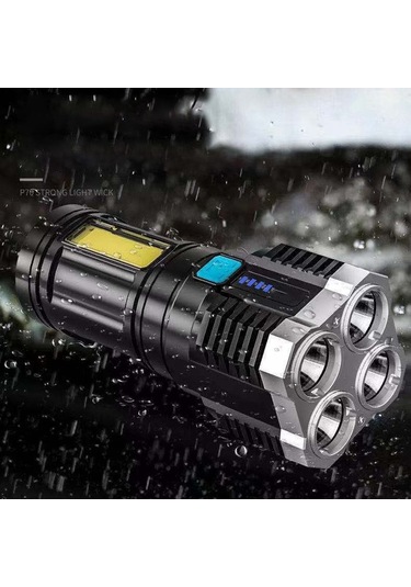 Soulader Şarj Edilebilir 4 Çekirdekli Süper Parlak Led El Feneri, Uzun Menzilli Spot Ve Cob Işık, Açık Hava Etkinlikleri, Balıkçılık, Kampçılık Ve Gece Yürüyüşleri İçin Dayanıklı Ve Güçlü Işık Kaynağı Çok Renkli Soulader Şarj Edilebilir 4 Çekirdekli Süper Parlak Led El Feneri, Uzun Menzilli Spot Ve Cob Işık, Açık Hava Etkinlikleri, Balıkçılık, Kampçılık Ve Gece Yürüyüşleri İçin Dayanıklı Ve Güçlü Işık Kaynağı Çok Renkli