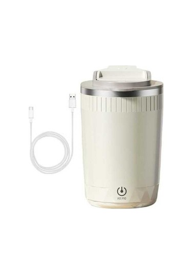 Novahub Yüksek Hızlı Şarj Edilebilir Manyetik Karıştırma Kahve Kupası - Bej Model Bej