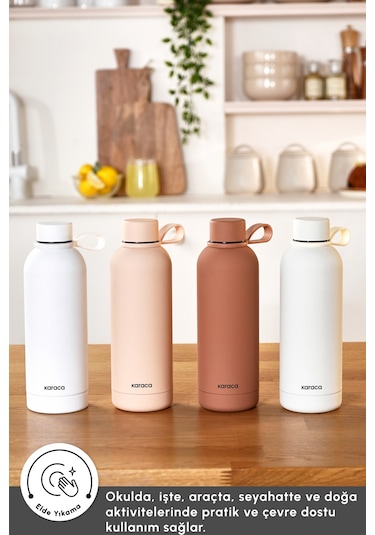 Karaca Aly Soft Touch Çelik Sızdırmaz Termos 500 Ml Somon Pembe