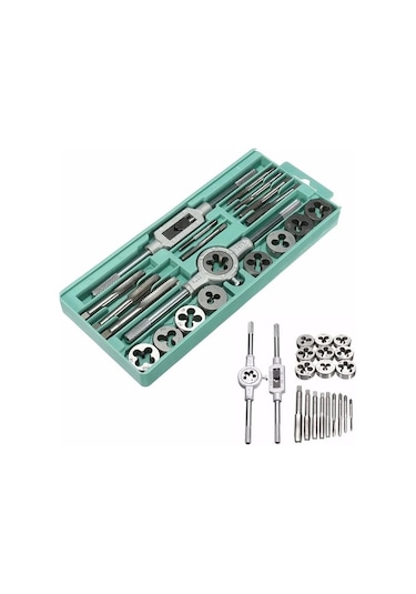 Valkyrie 20 Parça Klavuz Pafta Seti Metrik Set M3-m12 Arası 20li Takım