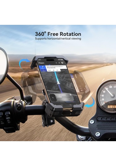 Sones Joyroom Jr-zs428 Darbeye Dayanıklı Bisiklet Telefon Tutucu Siyah