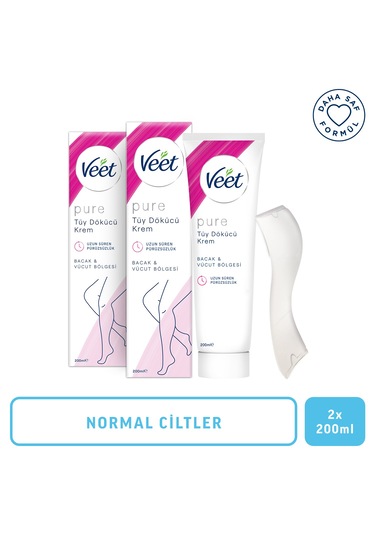 Veet Pure Normal Ciltler İçin Tüy Dökücü Krem 2 x 200 ML