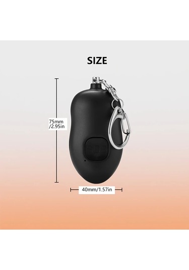 Elmpaly Pembe 130db Sos Kişisel Güvenlik Alarmı Led Işıklı Şarj Edilebilir