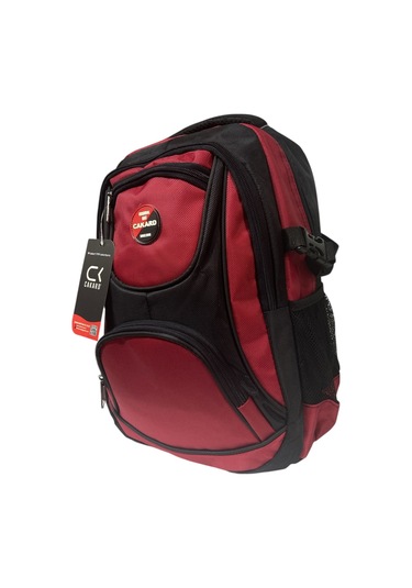 Büyük Su Geçirmeyen Kalın Kumaş Ortopedik Çok Bölmeli Okul Gezi Seyahat Kamp Sırt Çantası 32cmx47cm Kırmızı
