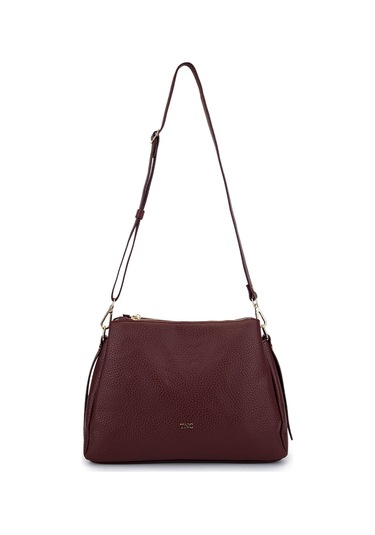 Tamer Tanca Kadın Suni Deri Bordo Kol Çantası 1003 2033 Bn Cnt Sk25-26 Bordo Fltr Bordo