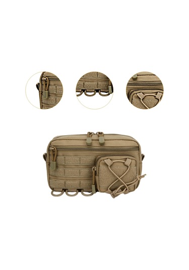 Suntek Bel Çantası Aşınmaya Dayanıklı Sağlam Kahverengi Kahverengi