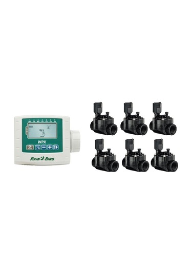 RAINBIRD WPX-6 KONTROL ÜNİTESİ VE SELENOİD VANA SETİ (6 İSTASYON)