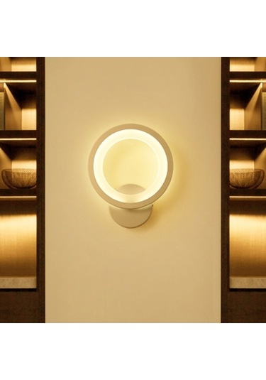 Tongxida Modern Led Duvar Lambası - Yatak Odası, Otel Salon İçin Şık Akrilik Ilık Beyaz Ilık Beyaz