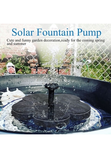 Güneş Enerjisi Minyatür Çeşme Fırçasız Su Pompası Dprinkler Bahçe Dekorasyonunun Dış Püskürtme Siyah , Boyut:güneş Su Pompası Dprinkler