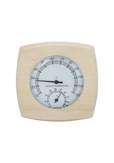 Ahşap Sauna Termometre-higrometre: 10-110 C Sıcaklık Ve 0-100% Nem Ölçer, Ev/ofis Uygulamalı, Kolay Okunur, Dayanıklı Malzeme