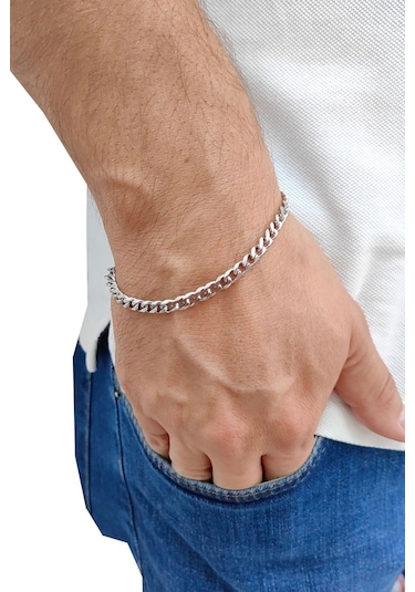 Chavin Gri Çelik Erkek Bileklik Eu94by-5 Gri