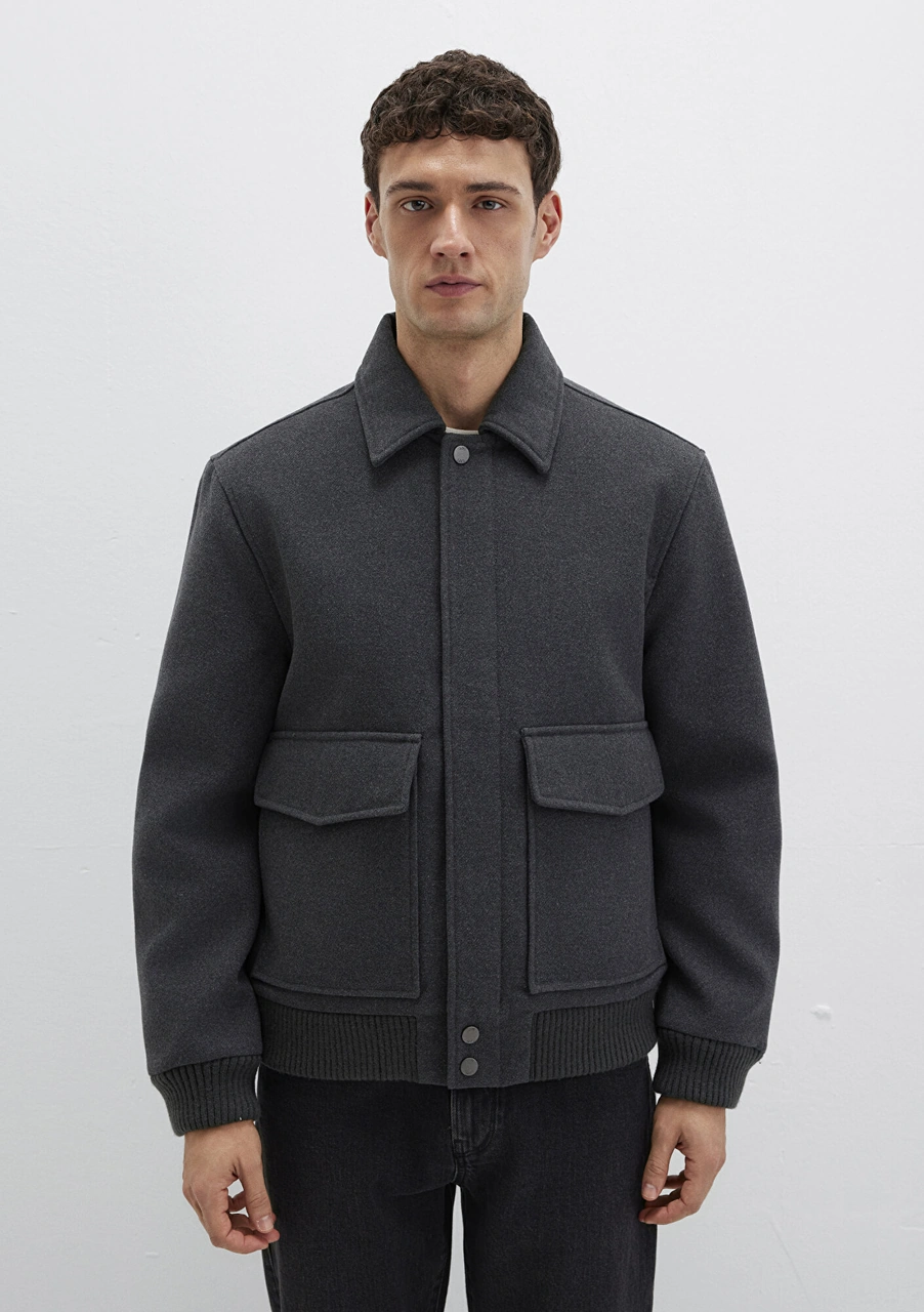 Mavi - Yün Karışımlı Antrasit Ceket 0110658-80023 Antrasit