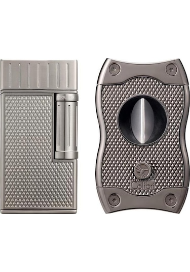 Colibri Julius Çakmak & Sv-cut Gunmetal Premium Puro Seti