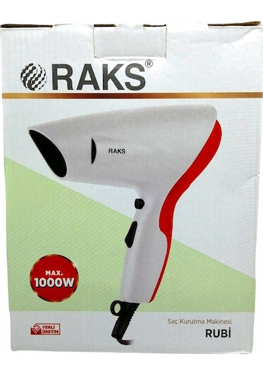 Raks Rubi 1000 W Saç Kurutma Makinesi