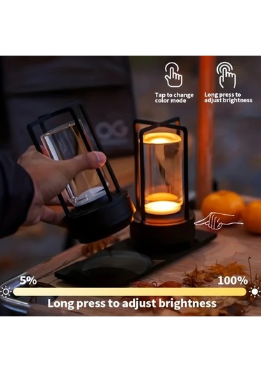 Honeybeeshop Golden 3285 Çok Yönlü Parlaklık Modern Mat Metal Kristal Masa Lambası Dokunmatik Kontrollü Şarj Edilebilir Led Işık Vintage Haç Tasarımı Taşınabilir Enerji Tasarruflu Hediye Ahşap