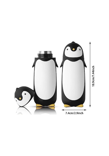 Tcherchı Paslanmaz Çelik Vakum Termos Seyahat 9.5 Oz Siyah