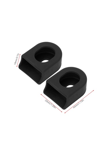 Geeroyoo Rısk Marka Silikon Bicycle Krank Koruması, Yumuşak Ve Esnek, Farklı Markalara Uyumlu, 5 Çift/poşet, Montaj Kolay, Karbon Siyah Siyah