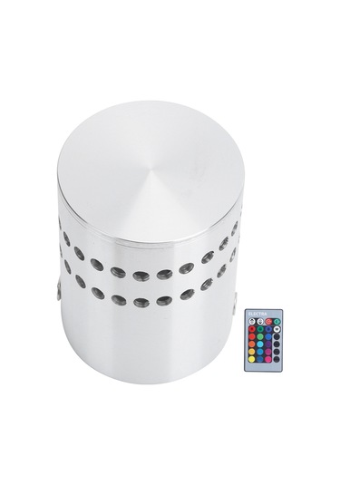 Shineyee Rgb Renkli 3w Led Spiral Duvar Lambası, 24 Tuşlu Kumanda, Aluminium Gövde, Ev/bar Dekorasyonu, Ac 85-265v Diğer