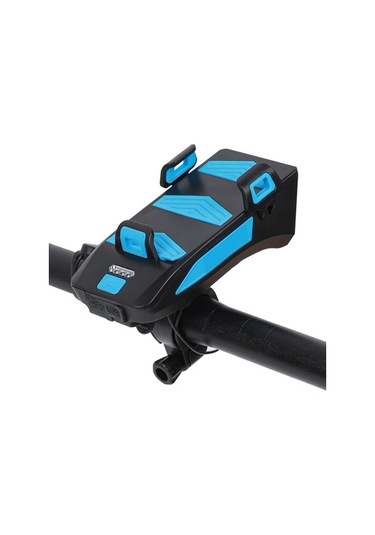 Opulentliving Leezsing 4'ü 1 Arada Bisiklet Aydınlatma Seti: 4000mah Far, Telefon Tutucu, Usb Şarj, 130db Korna Kırmızı