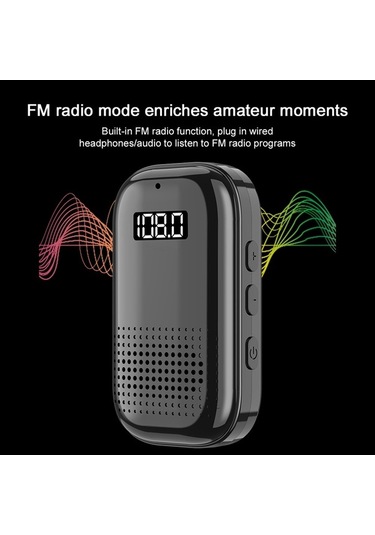 Didadodo Kablosuz Bluetooth 5.4 Alıcı - Tf Kart & Fm Radyo Destekli, 30 Saat Çalma Süresi, Taşınabilir Tasarım, Güçlü Batarya