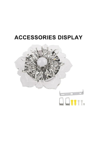 Beyaz Modern Kristal Yaprakları Led Tavan Işık Koridor Koridor Koridor Merdiven Mutfak Kahve Barı Kapalı Lamba Gizli Beyaz