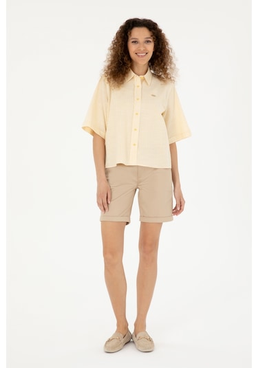 U.s. Polo Assn. Kadın Kum Şort / Bermuda 50281722-vr085 Kum Rengi Kum U.s. Polo Assn. Kadın Kum Şort / Bermuda 50281722-vr085 Kum Rengi Kum