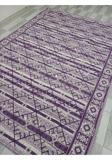 Savan Dokuma Halı Örtüsü 4m² Kale Lila1 Diğer
