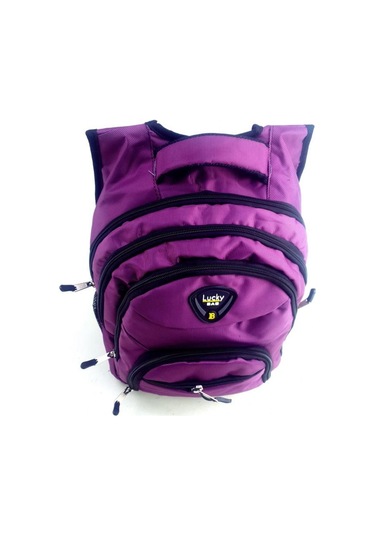 Lucky Bag Mor Genç Lise Ortaokul İlkokul Okul Çantası Günlük Çanta Mor