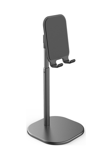 Maiyame Alüminyum Geniş Tabanlı Uzatılabilir Telefon Ve Tablet Ayakçılığı - Siyah, 45 Derece Açı Ayarlı, Dikey-yatay Kullanıma Uygun