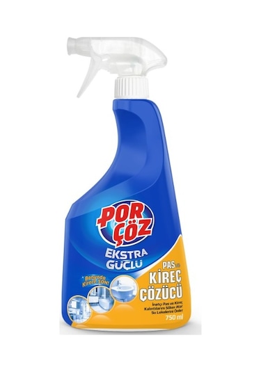 Porçöz Ekstra Güçlü Pas Ve Kireç Çözücü Sprey 750 ML