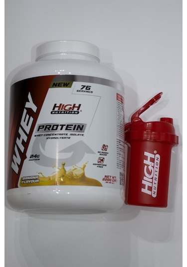Whey Protein 2280 Gr Muz Aromalı Protein Tozu 24 Gram Protein