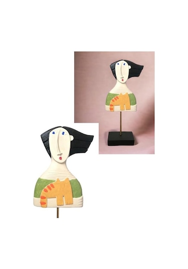 Kedili Kadın Biblo 14 30 Cm