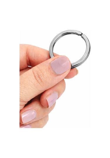 30 Adet Gümüş Renk 3 Cm Metal Anahtarlık Halkası
