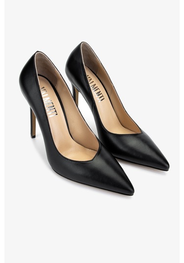 Valmenti Kadın Hakiki Deri Siyah Deri Topuklu Ayakkabı 1027 249 Bn Ayk Y25 Sıyah Dr Siyah