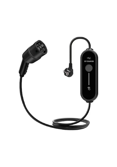 Ev Charger 16a 3.5 Kw Taşınabilir Elektrikli Araç Şarj İstasyonu Mobil Şarj Cihazı 5m Kablo Eu Priz