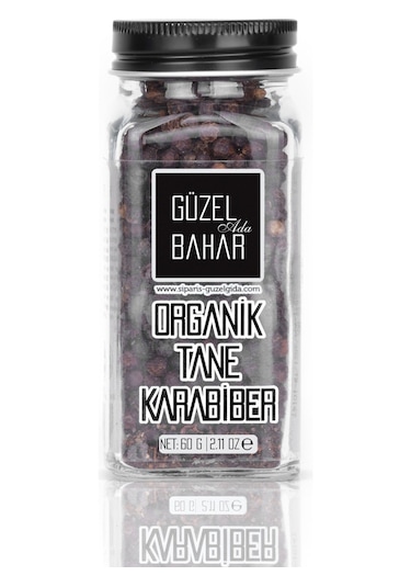 Güzel Gıda Organik Tane Karabiber 60 G