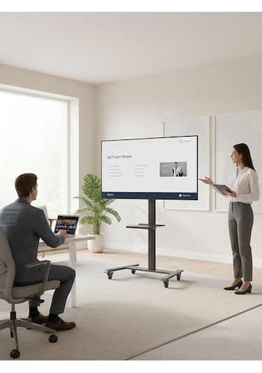 Cletech Raflı Modüler LCD Tv / Monitör Sehpası 43” – 75”