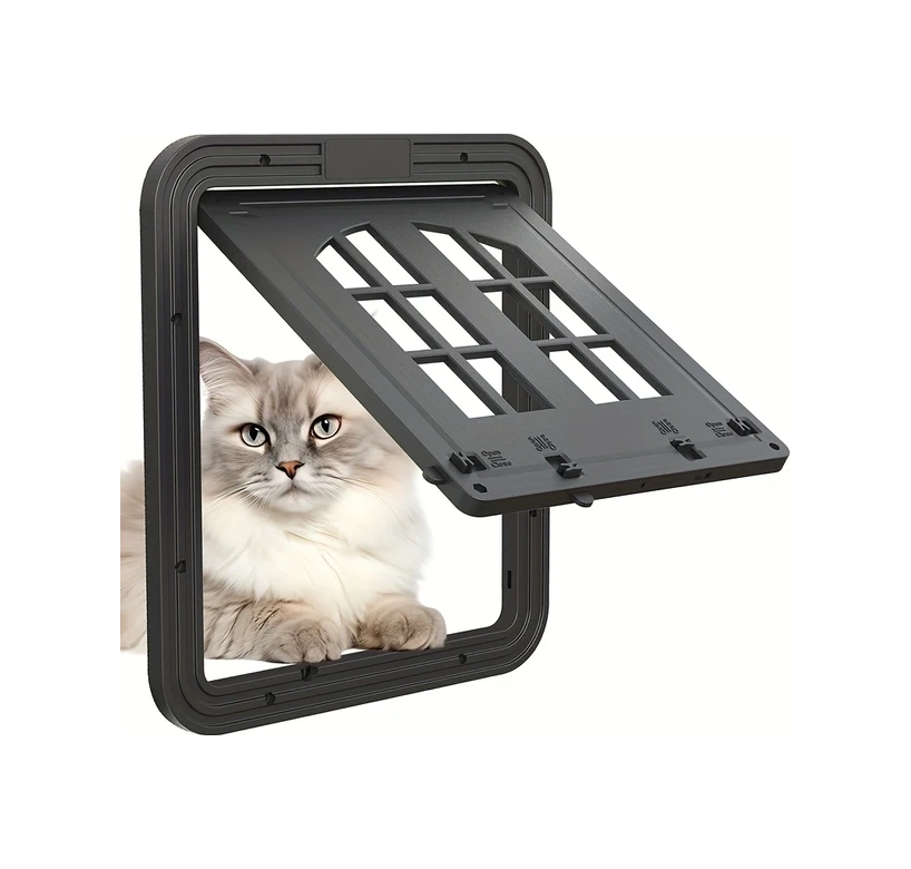 Willowhaven Otmagelu Beyaz Büyük Manyetik Evcil Hayvan Kapısı 4 Açılış Abs Malzeme