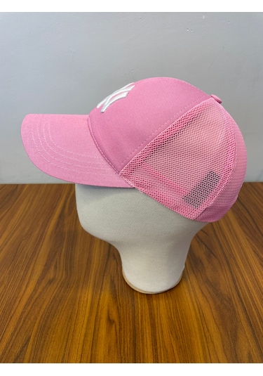 Ny Yankees Nakışlı Fileli Yazlık Beyzbol Cap Şapka Pembe