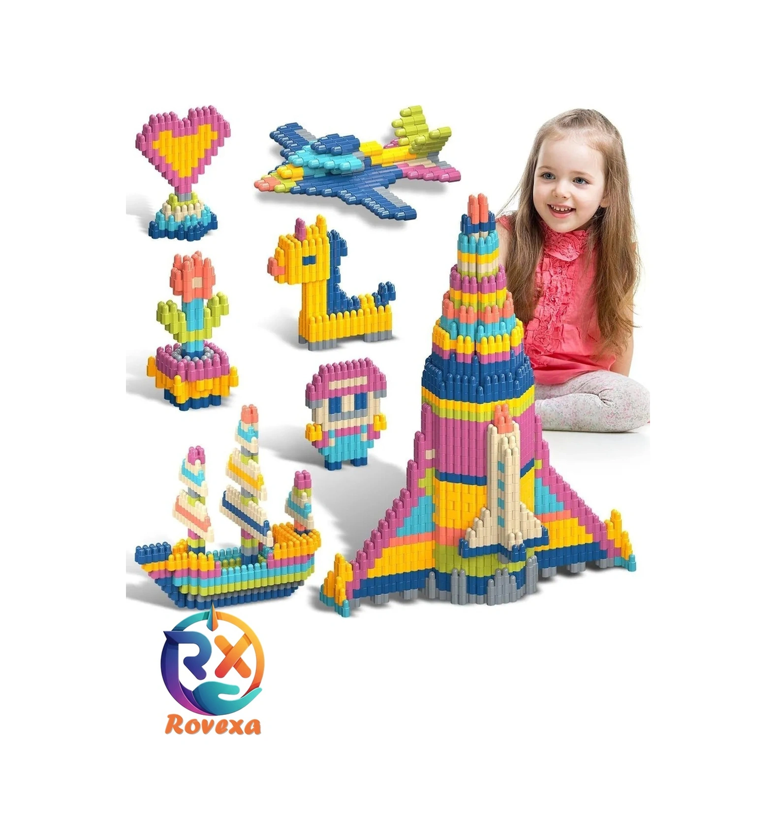 Constructo Stem Eğitici Yapı Oyuncağı Montessori Zeka Oyunu Yapı Taşları Seti