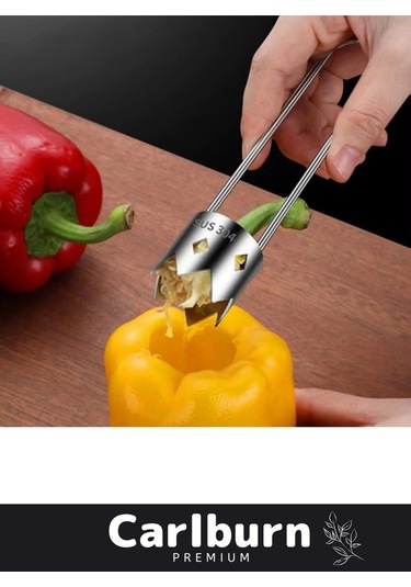 Özel Tasarım Paslanmaz Çelik Sağlam Dayanıklı Biber Domates Meyve Sebze Çekirdek Çıkarma Aparatı