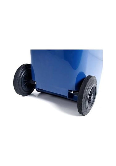 Omnipazar Sy-6505 Tekerlekli Kapaklı Plastik Çöp Konteyneri 120 Lt Mavi