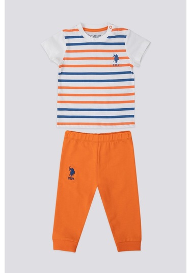 U.S. Polo Assn. Turuncu 2'li Bebek Takım Turuncu